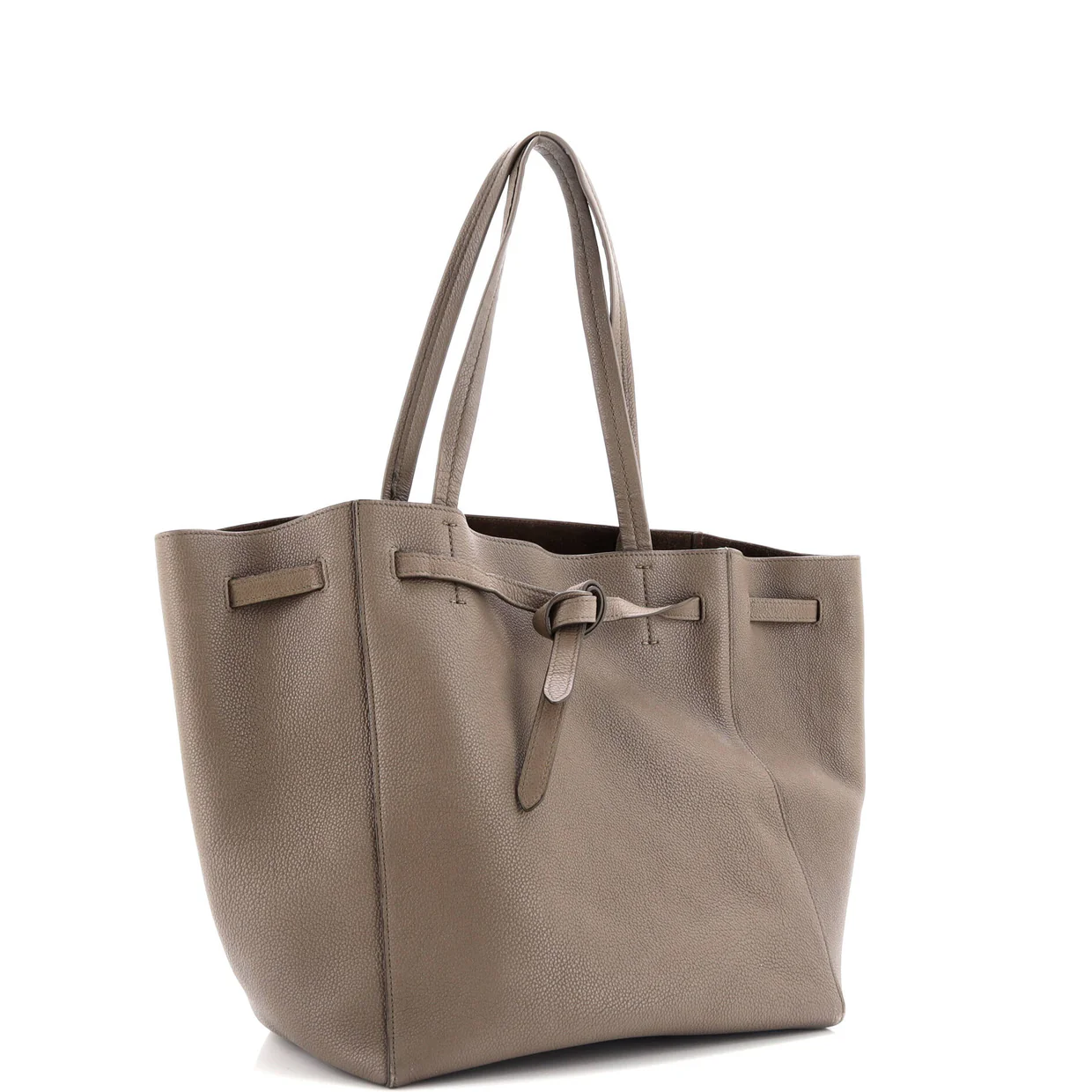 Phantom Tie Cabas Tote Leather Small - Deep Luxury