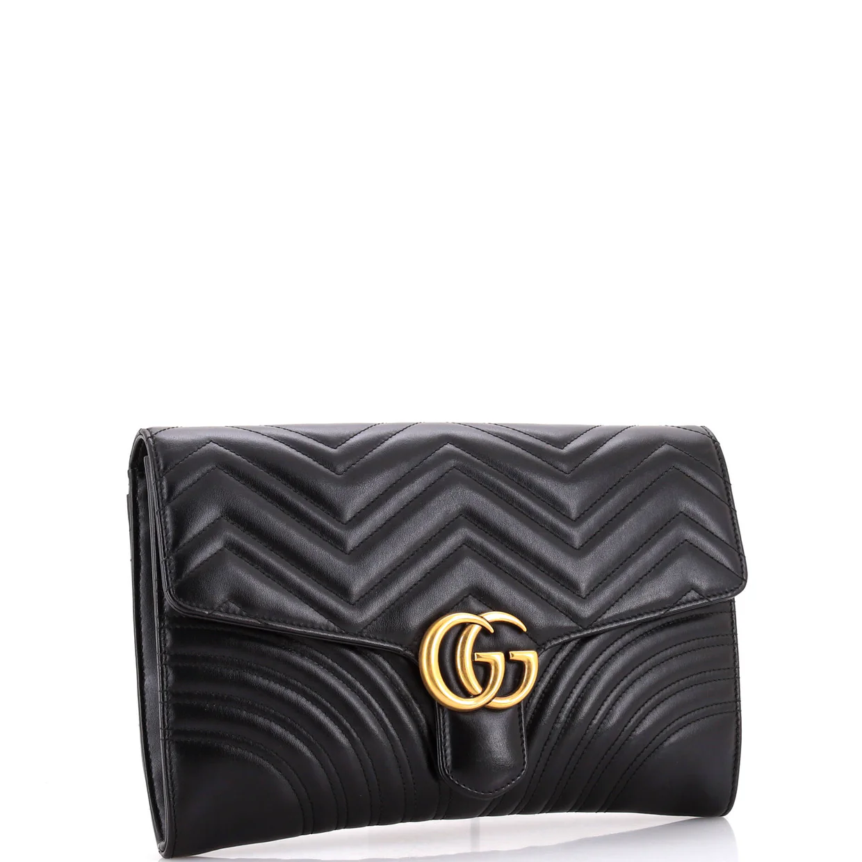 GG Marmont Flap Clutch Matelasse Leather - Deep Luxury