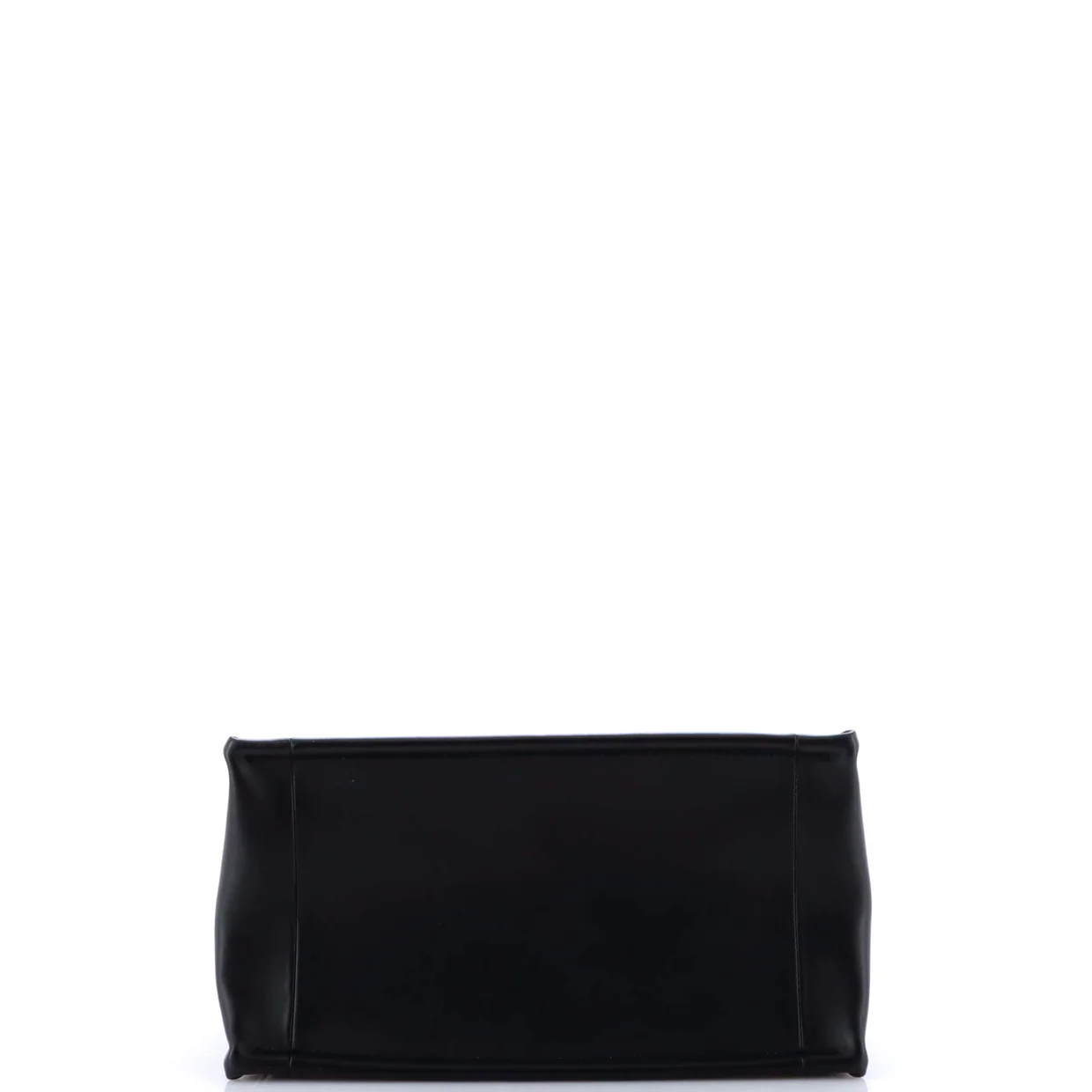 Book Tote with Strap Cannage Quilt Lambskin Small - Deep Luxury