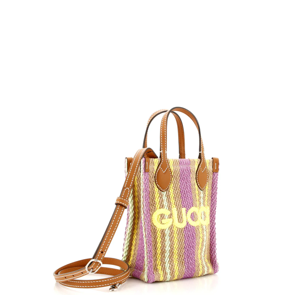 Logo Vertical Tote Jute Super Mini - Deep Luxury