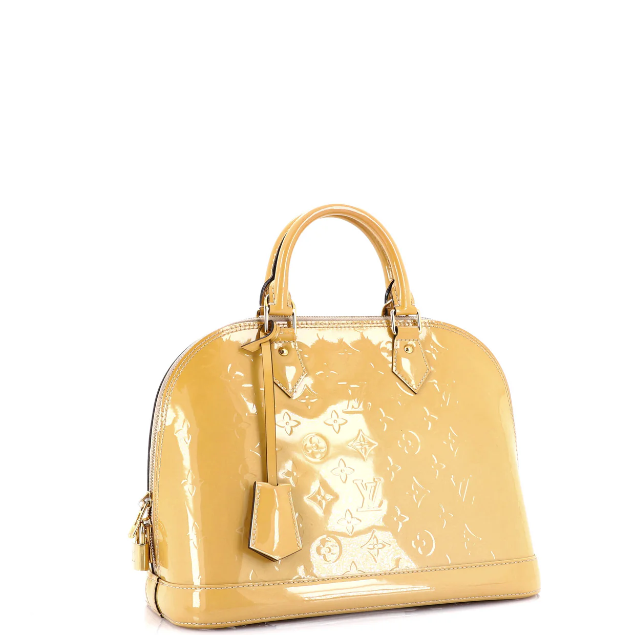 Alma Handbag Monogram Vernis PM - Deep Luxury