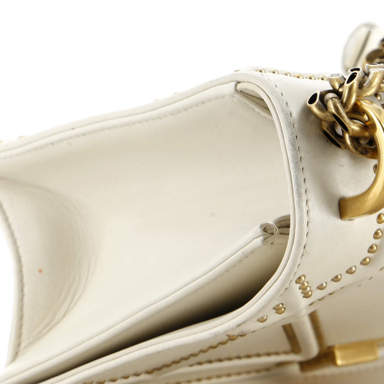 Diorama Flap Bag Studded Leather Medium - Deep Luxury