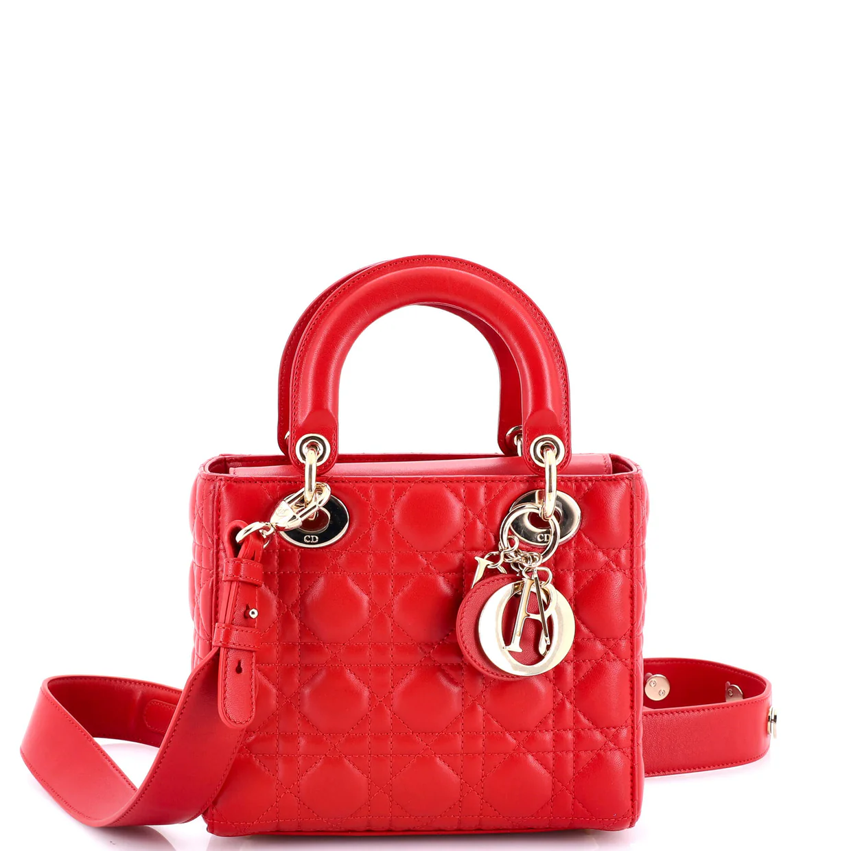 My ABCDior Lady Dior Bag Cannage Quilt Leather Small - Deep Luxury