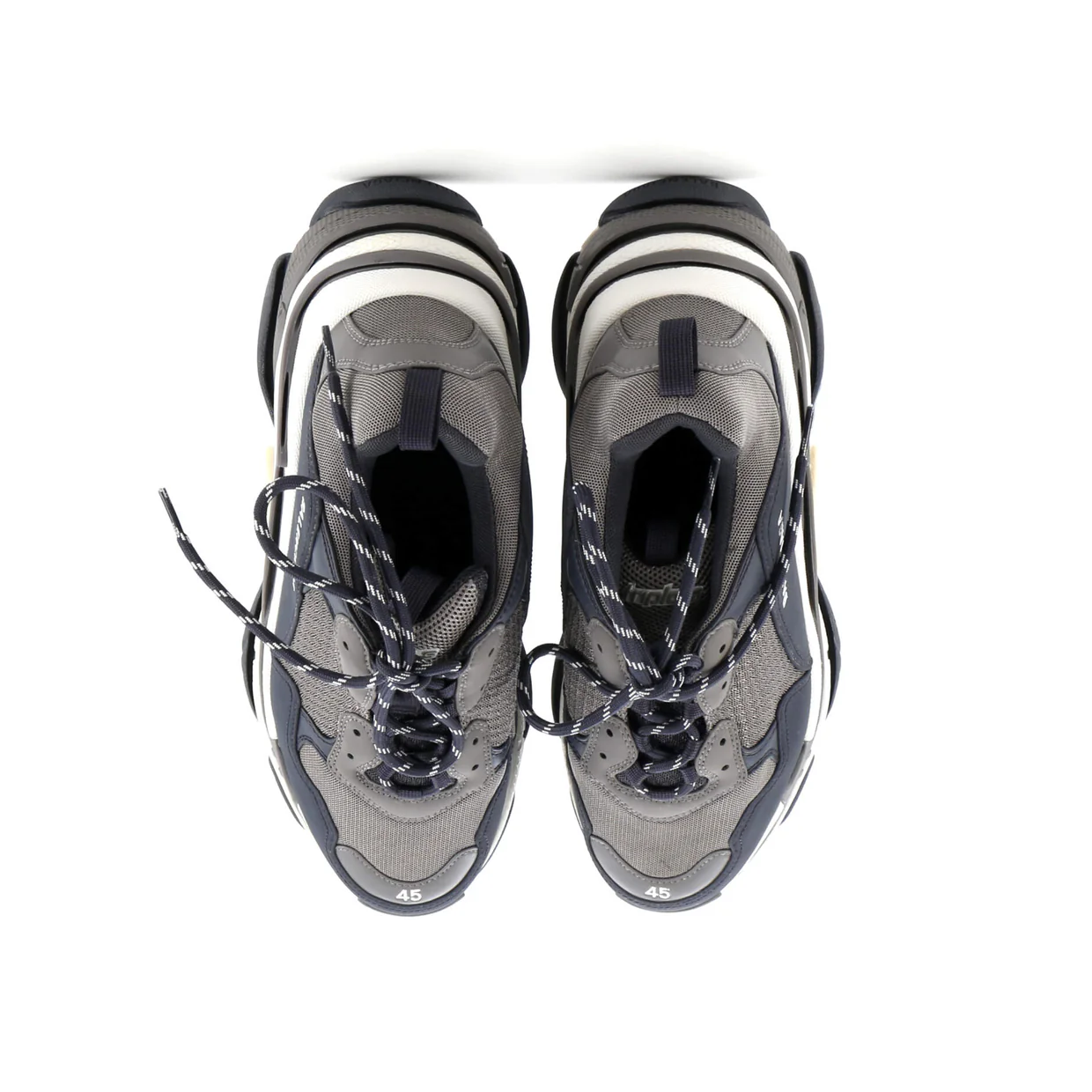 Men's Triple S Sneakers Fabric and Mesh with Faux Leather - Deep Luxury