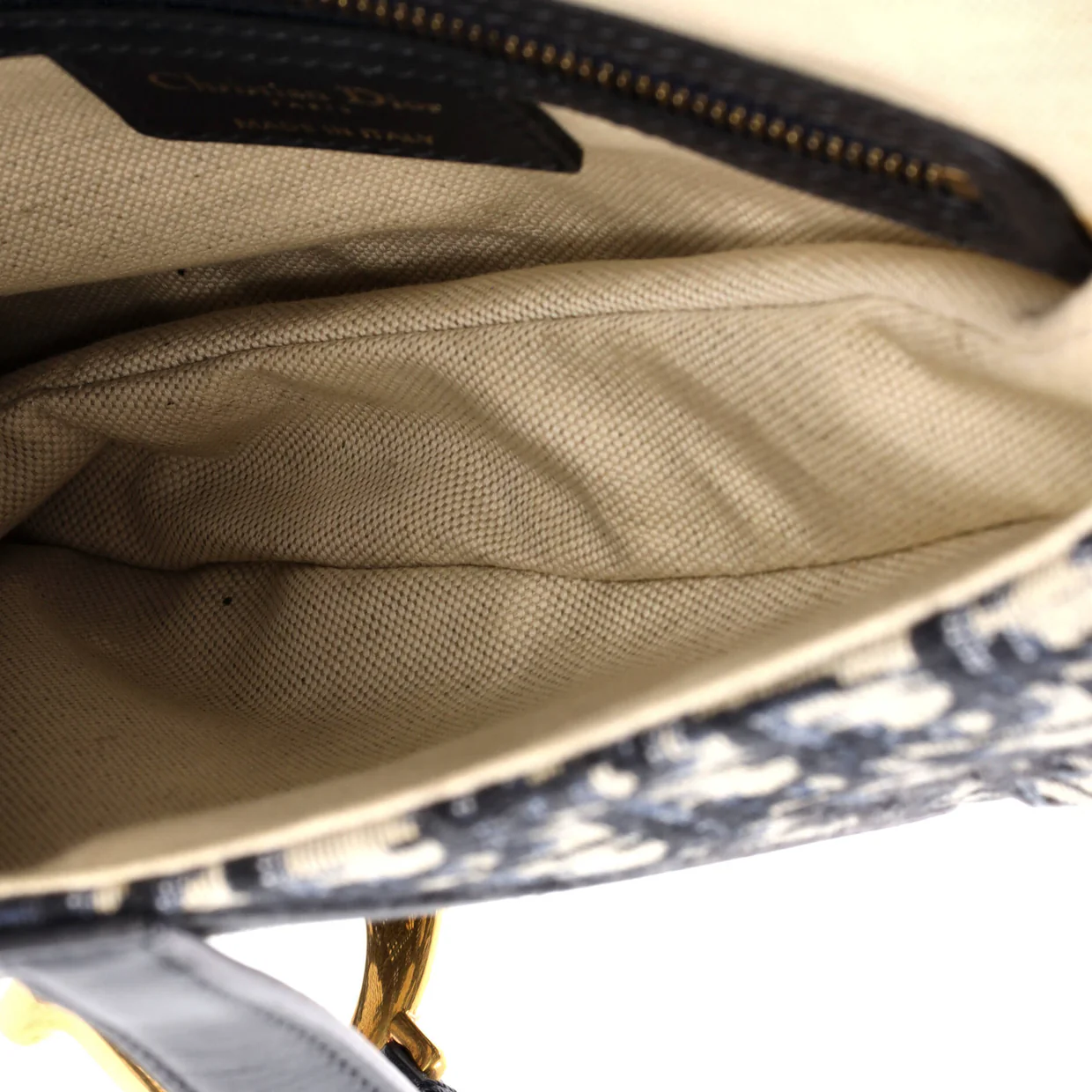 Saddle Handbag Oblique Canvas Medium - Deep Luxury