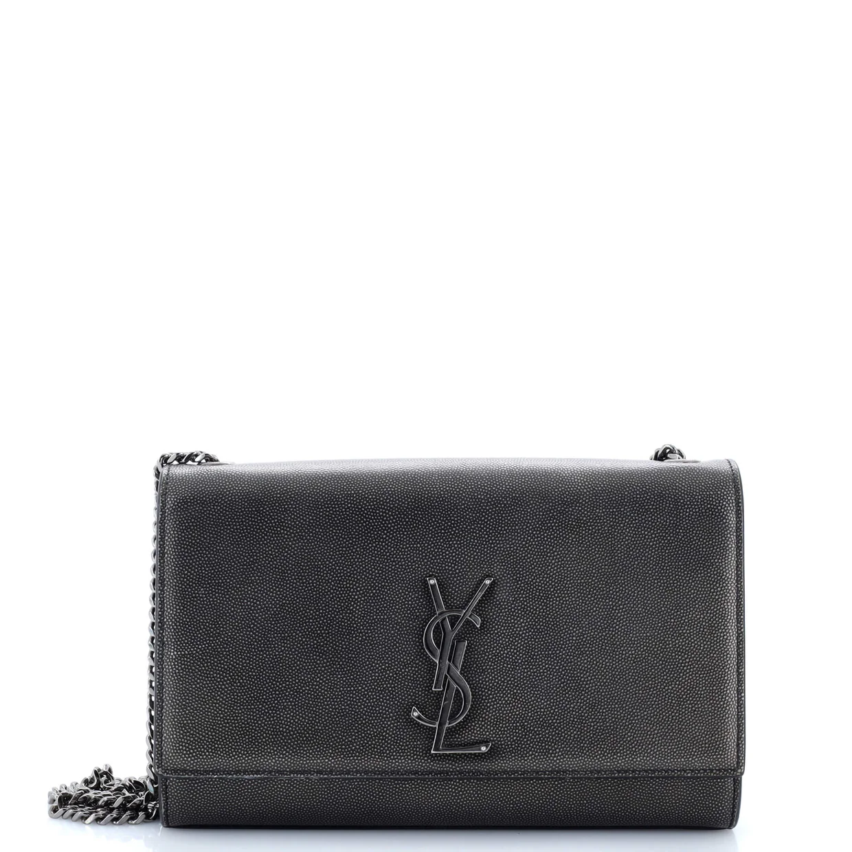 Classic Monogram Crossbody Bag Grainy Leather Medium - Deep Luxury