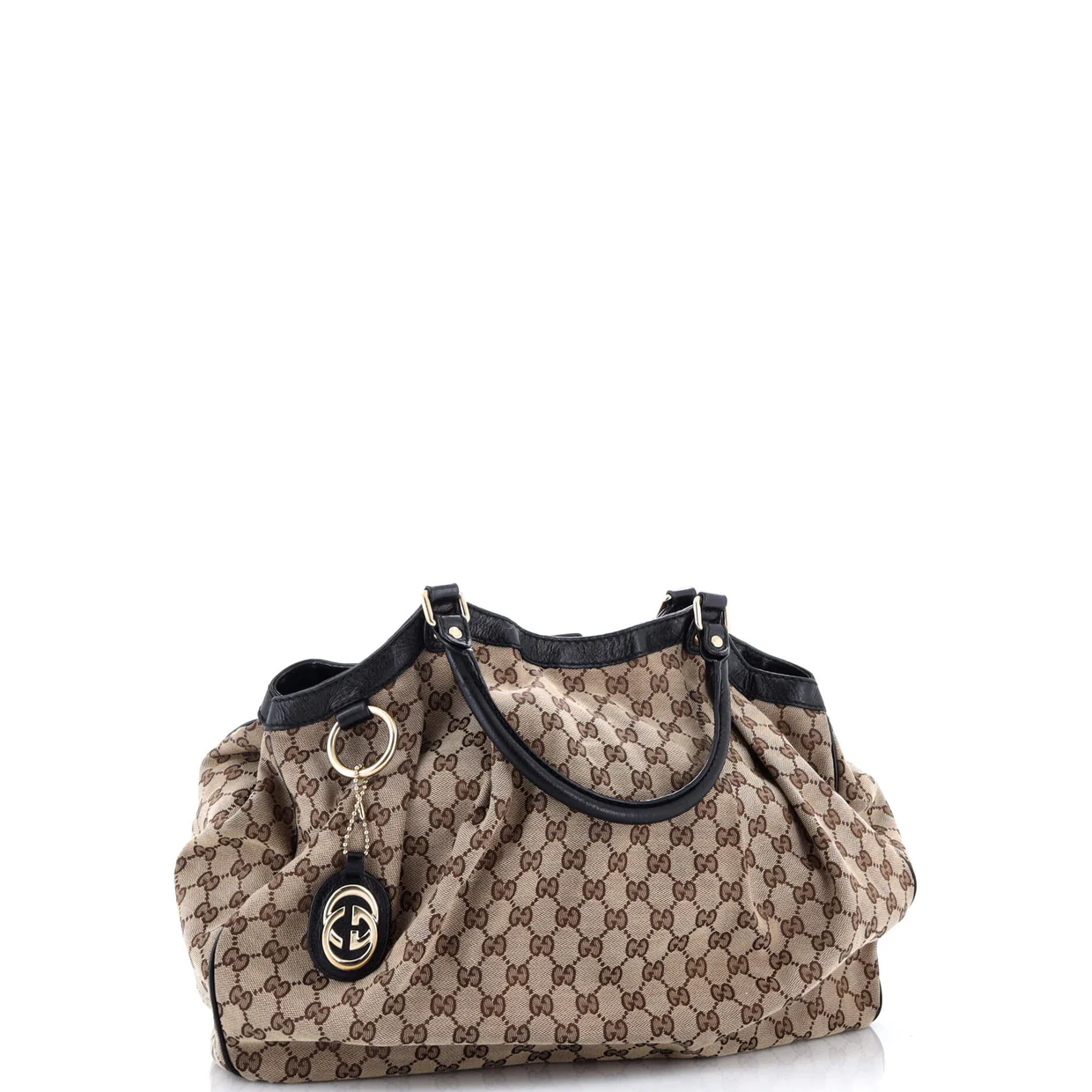 Sukey Tote GG Canvas with Leather Large - Deep Luxury