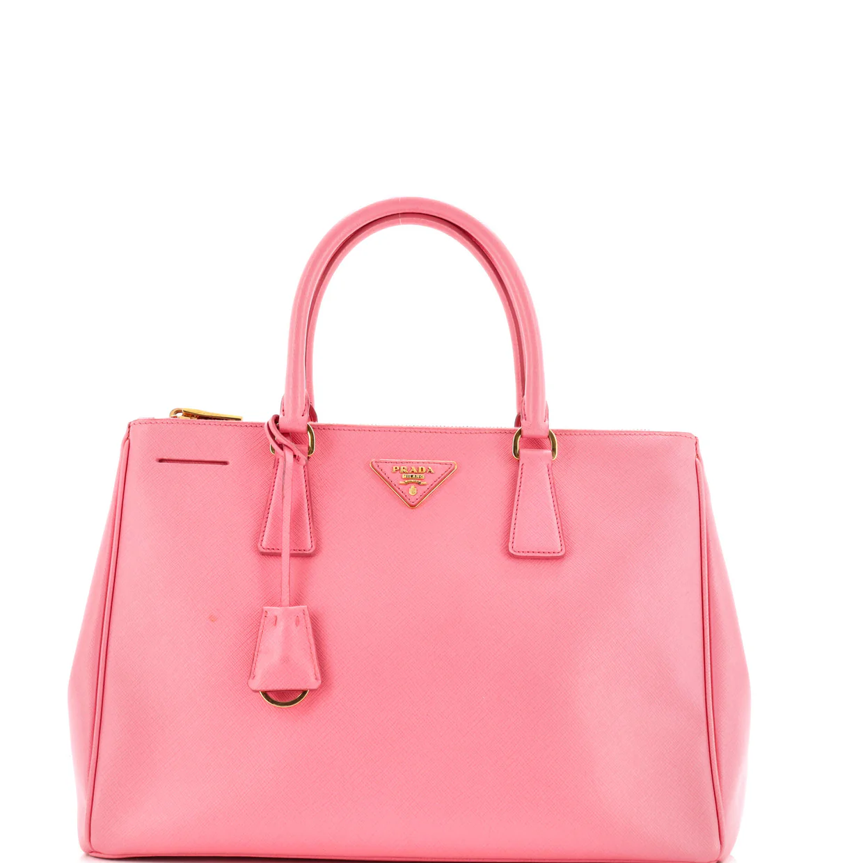 Double Zip Lux Tote Saffiano Leather Medium - Deep Luxury