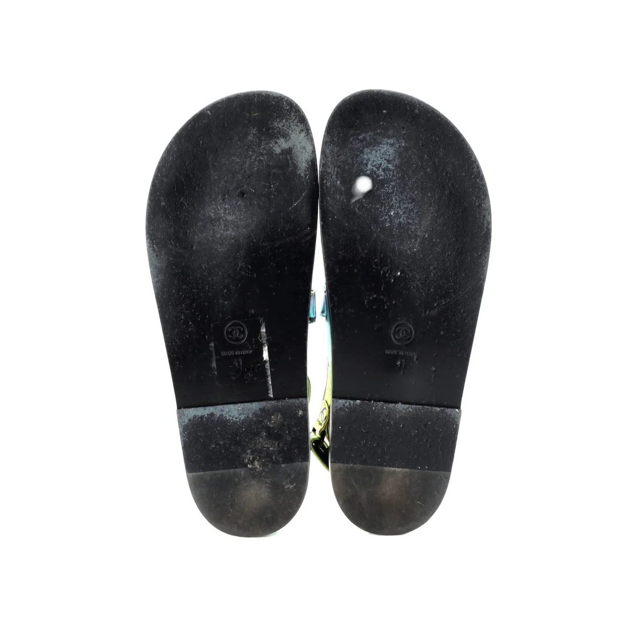 Women's Velcro Dad Sandals Printed Laminated Leather - Deep Luxury