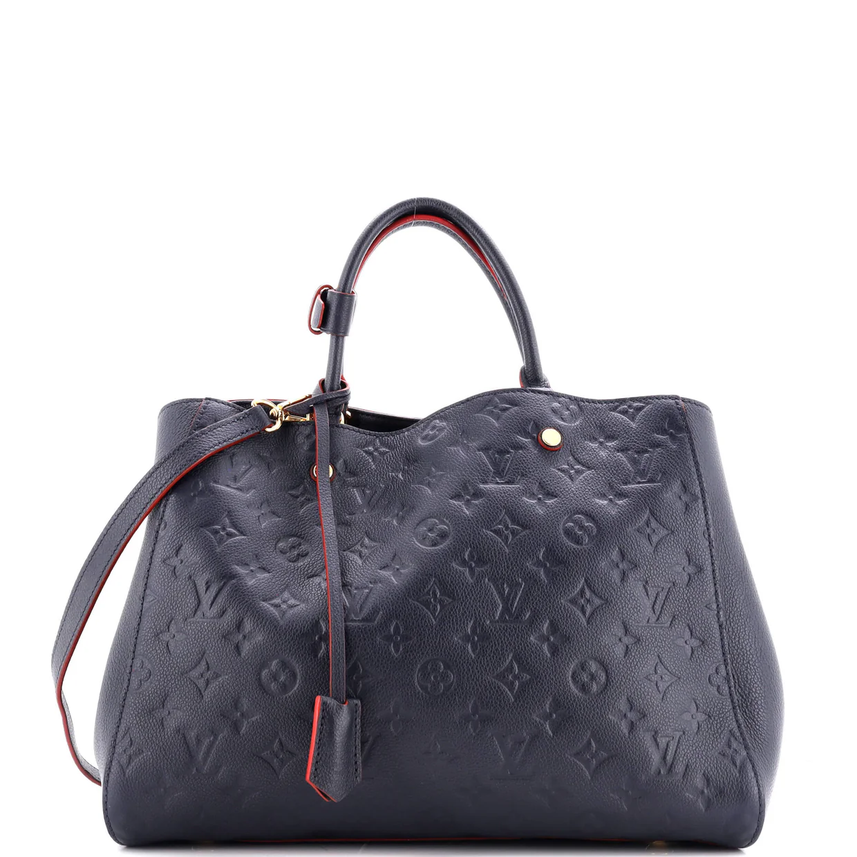 Montaigne Handbag Monogram Empreinte Leather GM - Deep Luxury