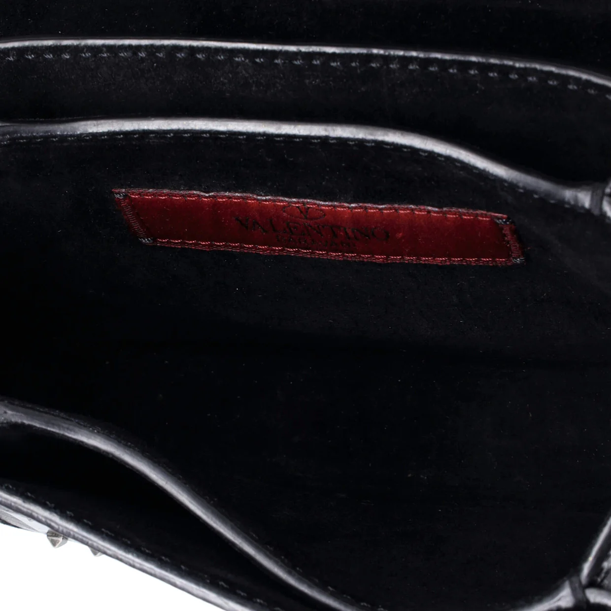 B-Rockstud Shoulder Bag Glazed Leather with Metal Embellishment Micro - Deep Luxury
