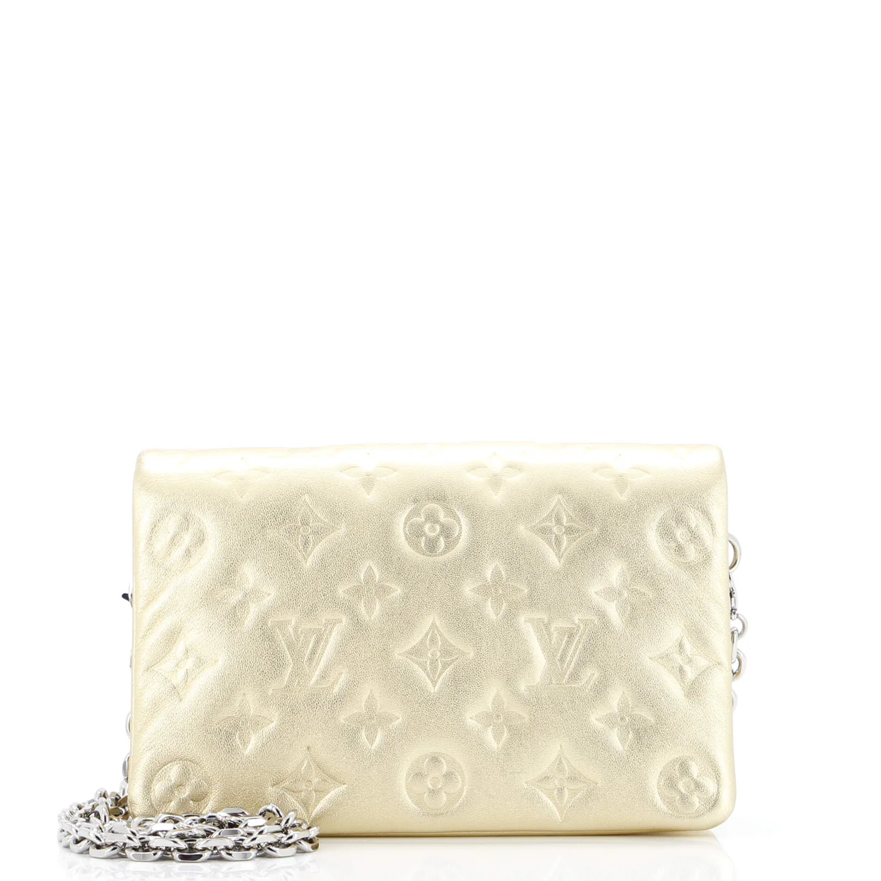 Coussin Pochette Monogram Embossed Lambskin - Deep Luxury