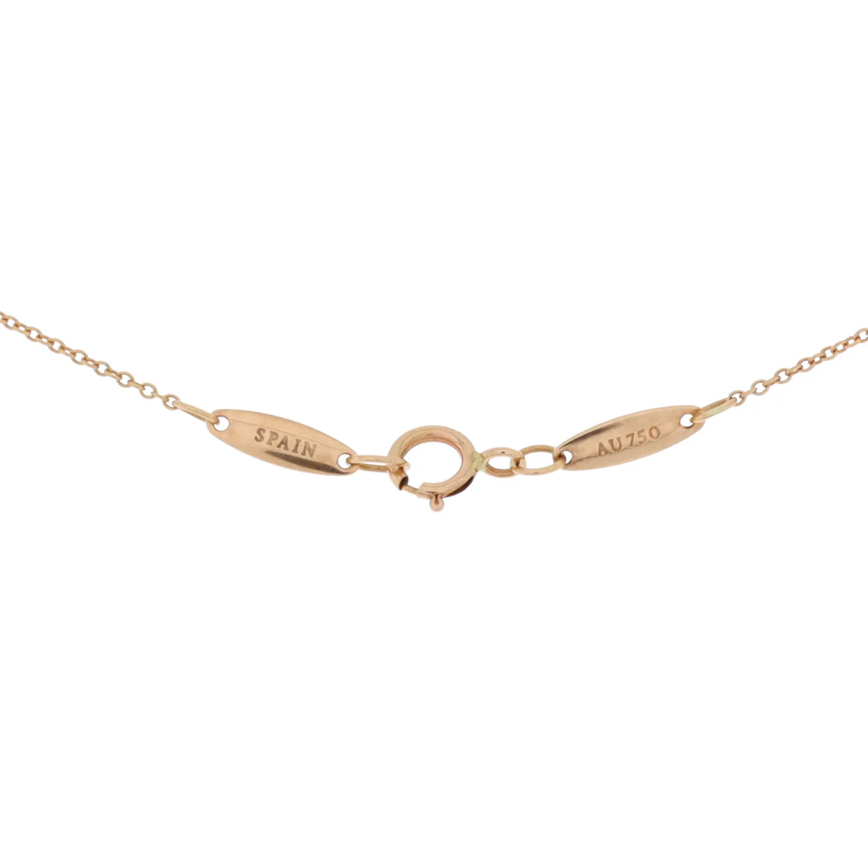 Elsa Peretti Open Heart Pendant Necklace 18K Rose Gold 7mm - Deep Luxury