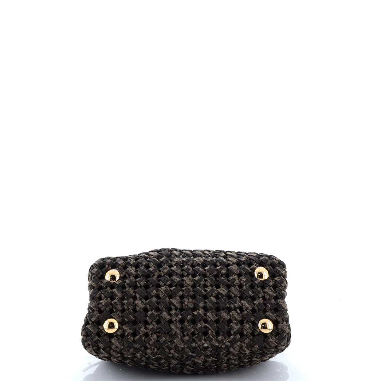 Peekaboo Bag Woven Zucca Canvas Mini - Deep Luxury