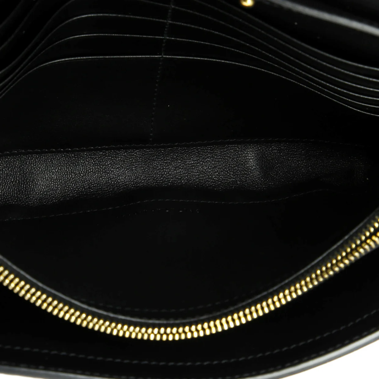 Classic Monogram Wallet on Chain Crocodile Embossed Leather - Deep Luxury