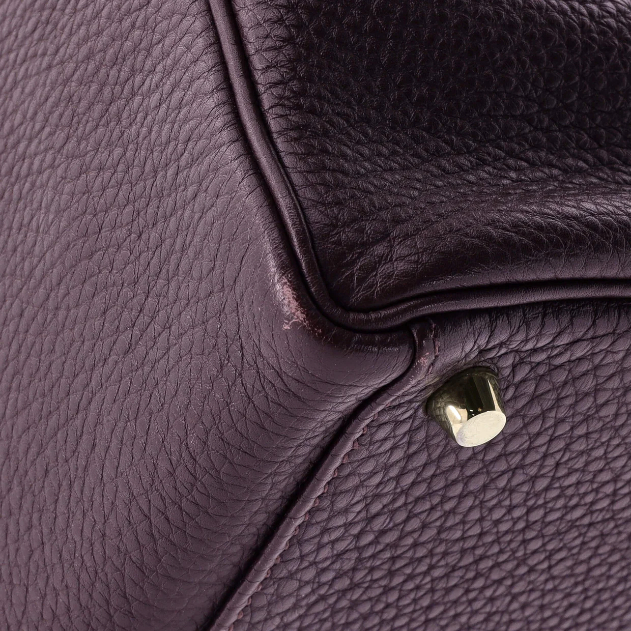 Kelly Handbag Raisin Togo with Gold Hardware 32 - Deep Luxury