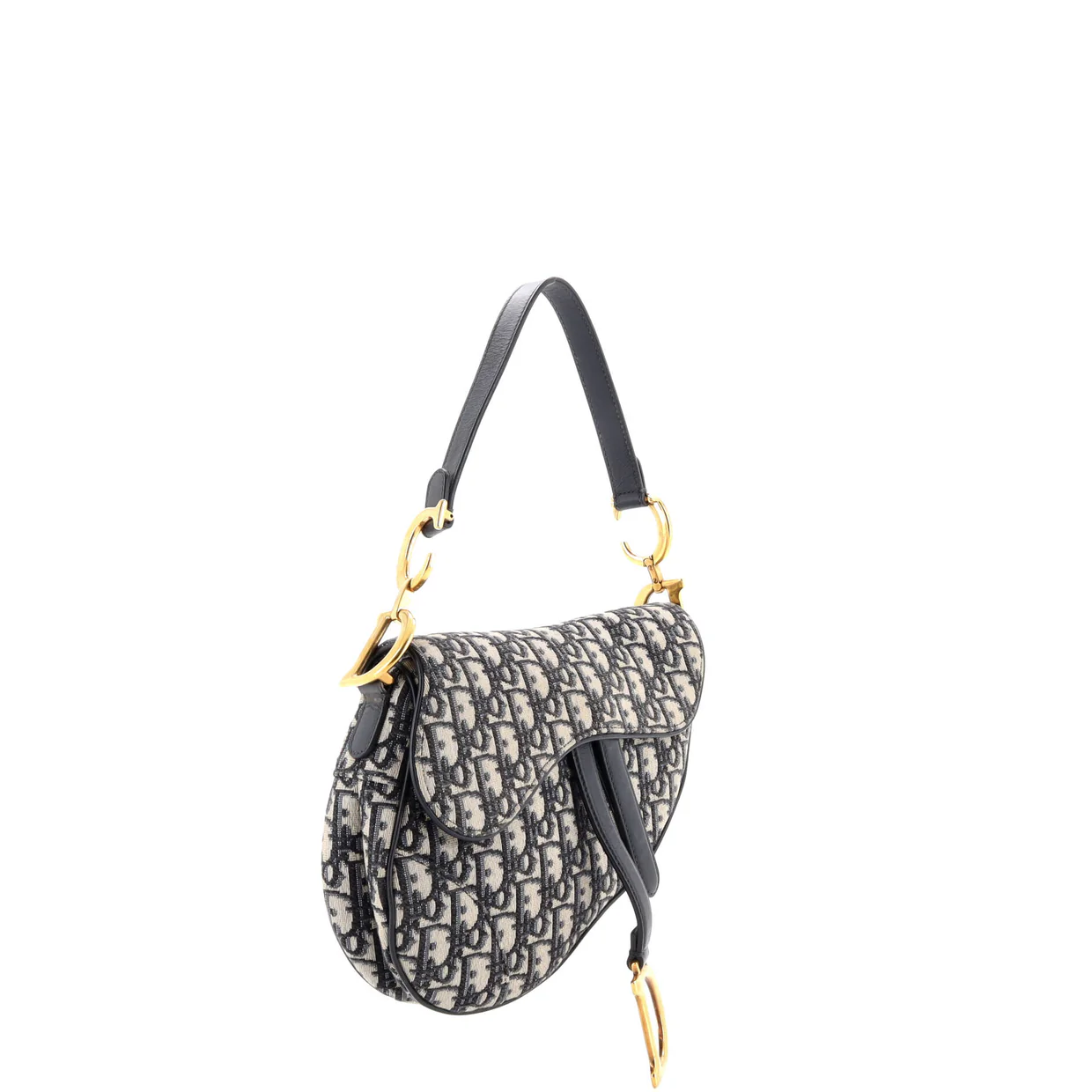 Saddle Handbag Oblique Canvas Medium - Deep Luxury