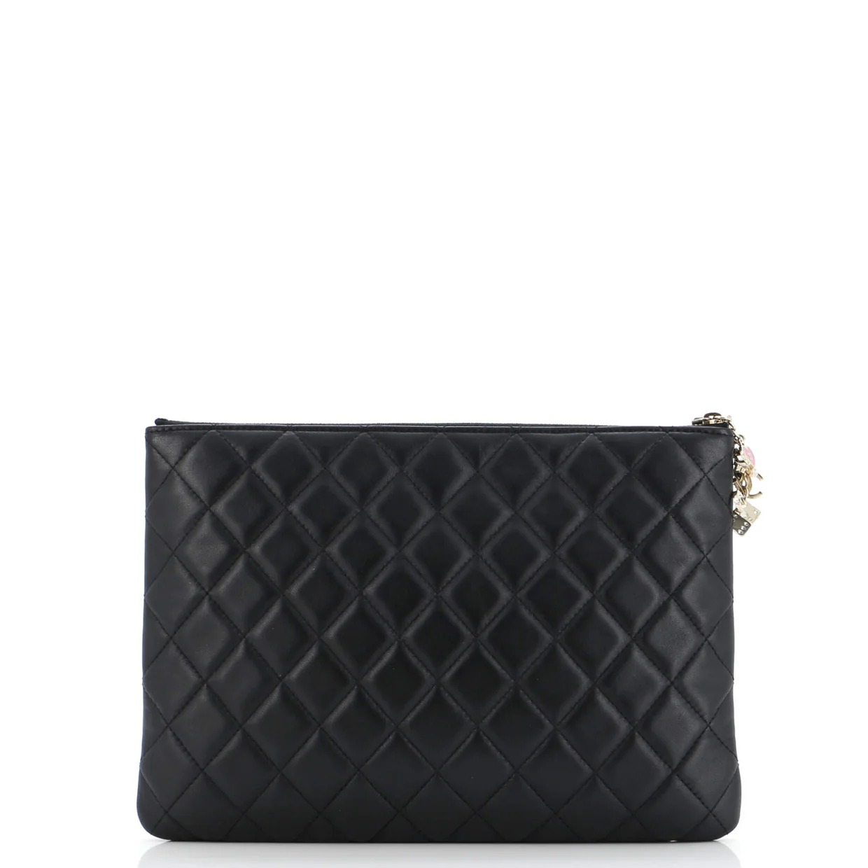 CC Casino O Case Clutch Quilted Lambskin Medium - Deep Luxury