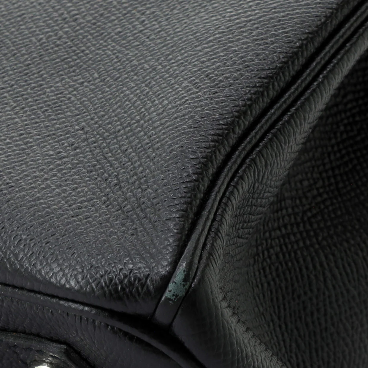 Birkin Handbag Noir Epsom with Palladium Hardware 30 - Deep Luxury