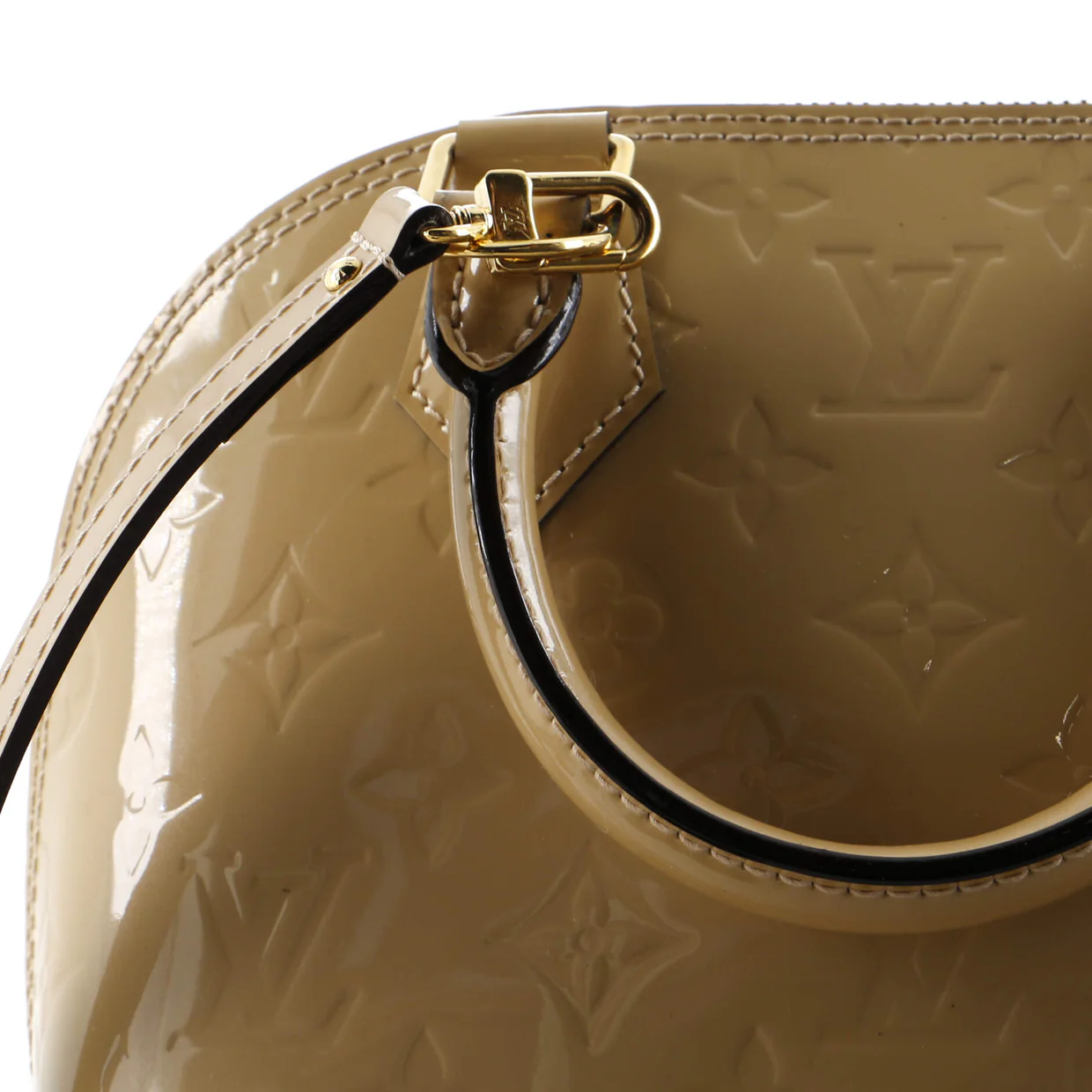 Alma Handbag Monogram Vernis BB - Deep Luxury