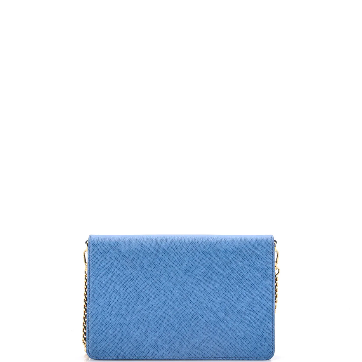 Chain Wallet Crossbody Saffiano Leather - Deep Luxury