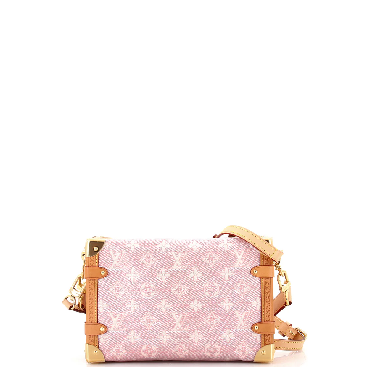 Side Trunk Handbag Monoglam Jacquard Canvas MM - Deep Luxury