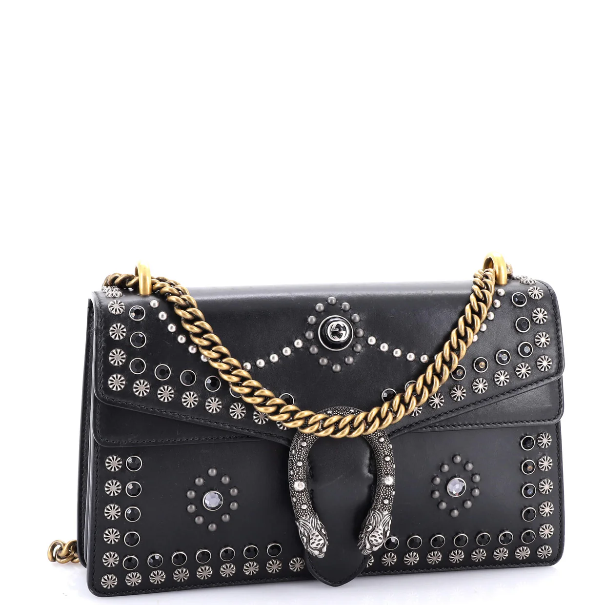 Dionysus Bag Studded Leather Small - Deep Luxury