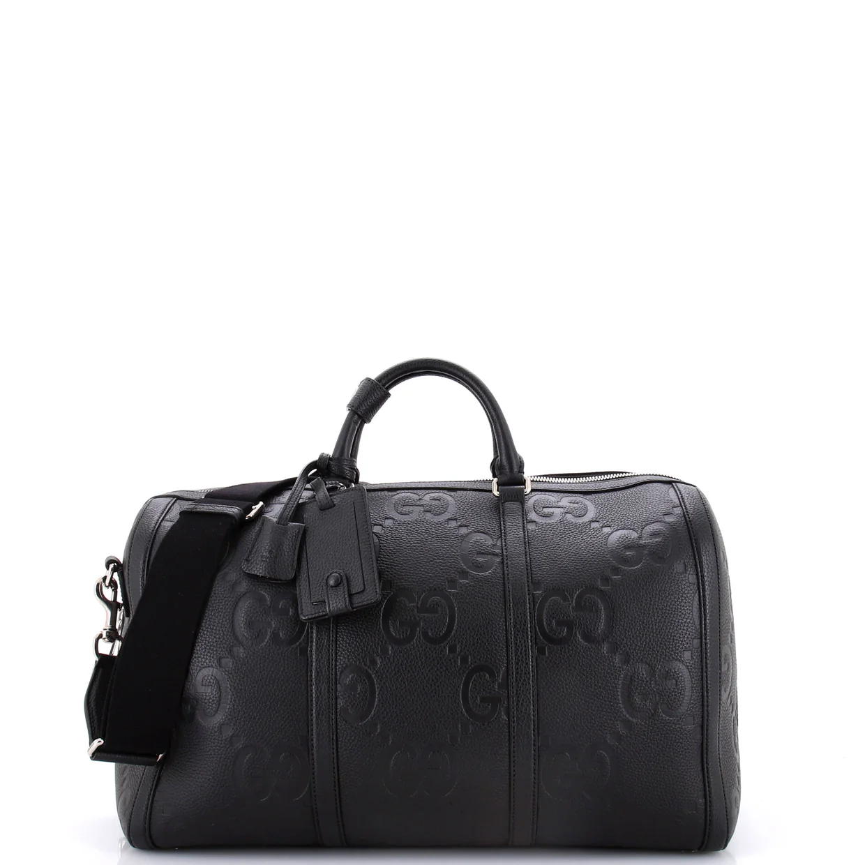 Duffle Bag Jumbo GG Embossed Leather Small - Deep Luxury