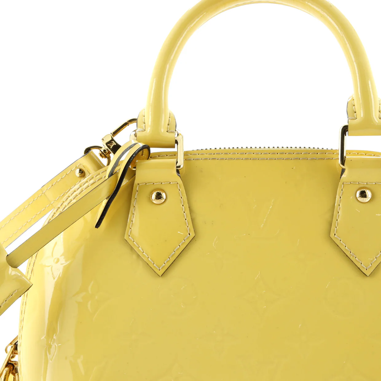 Alma Handbag Monogram Vernis BB - Deep Luxury