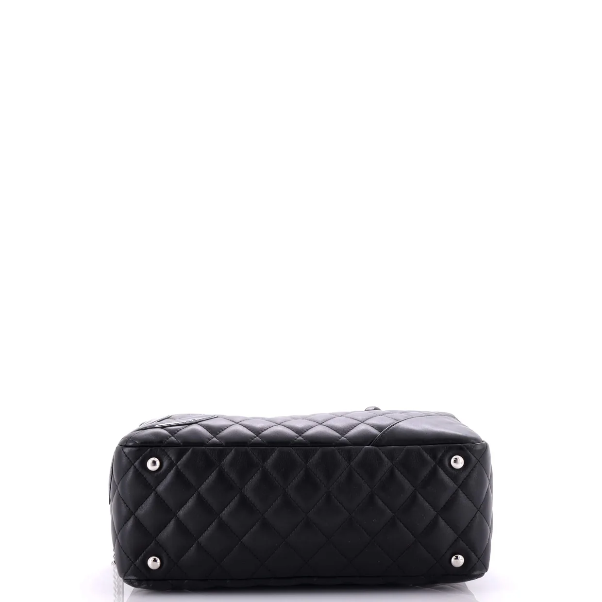Cambon Bowler Bag Quilted Leather Medium - Deep Luxury