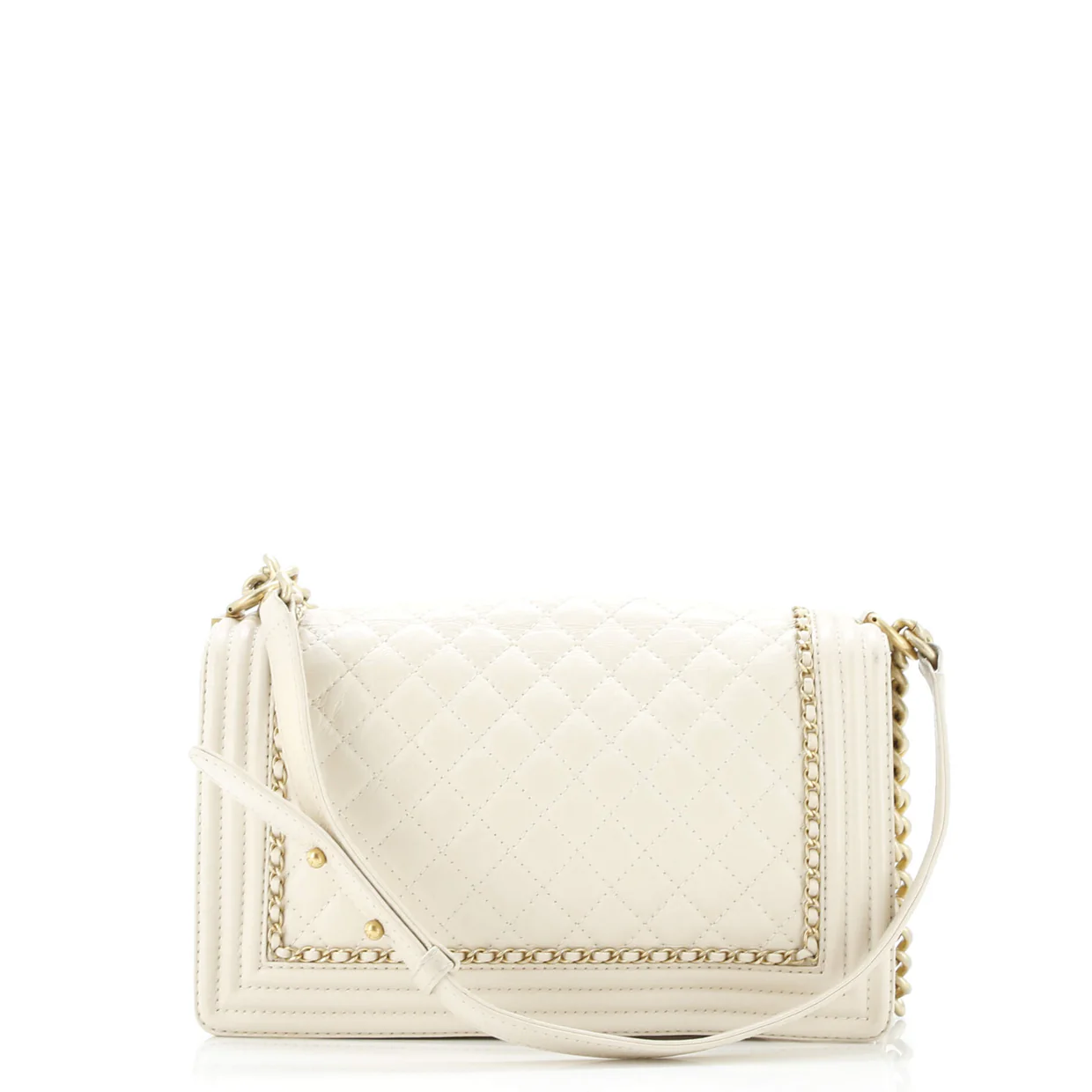 Jacket Boy Flap Bag Quilted Aged Calfskin New Medium - Deep Luxury