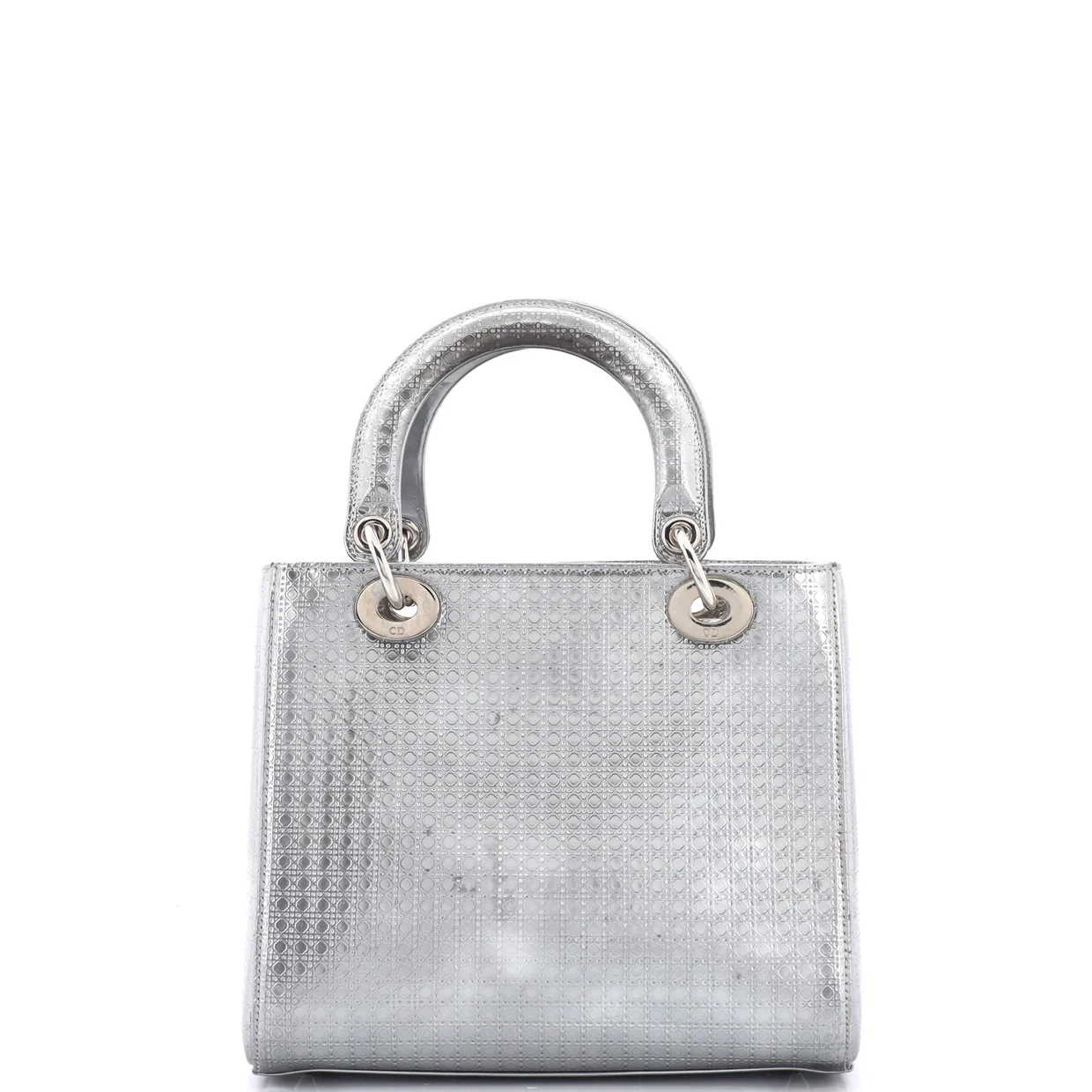 Lady Dior Bag Micro Cannage Metallic Calfskin Medium - Deep Luxury