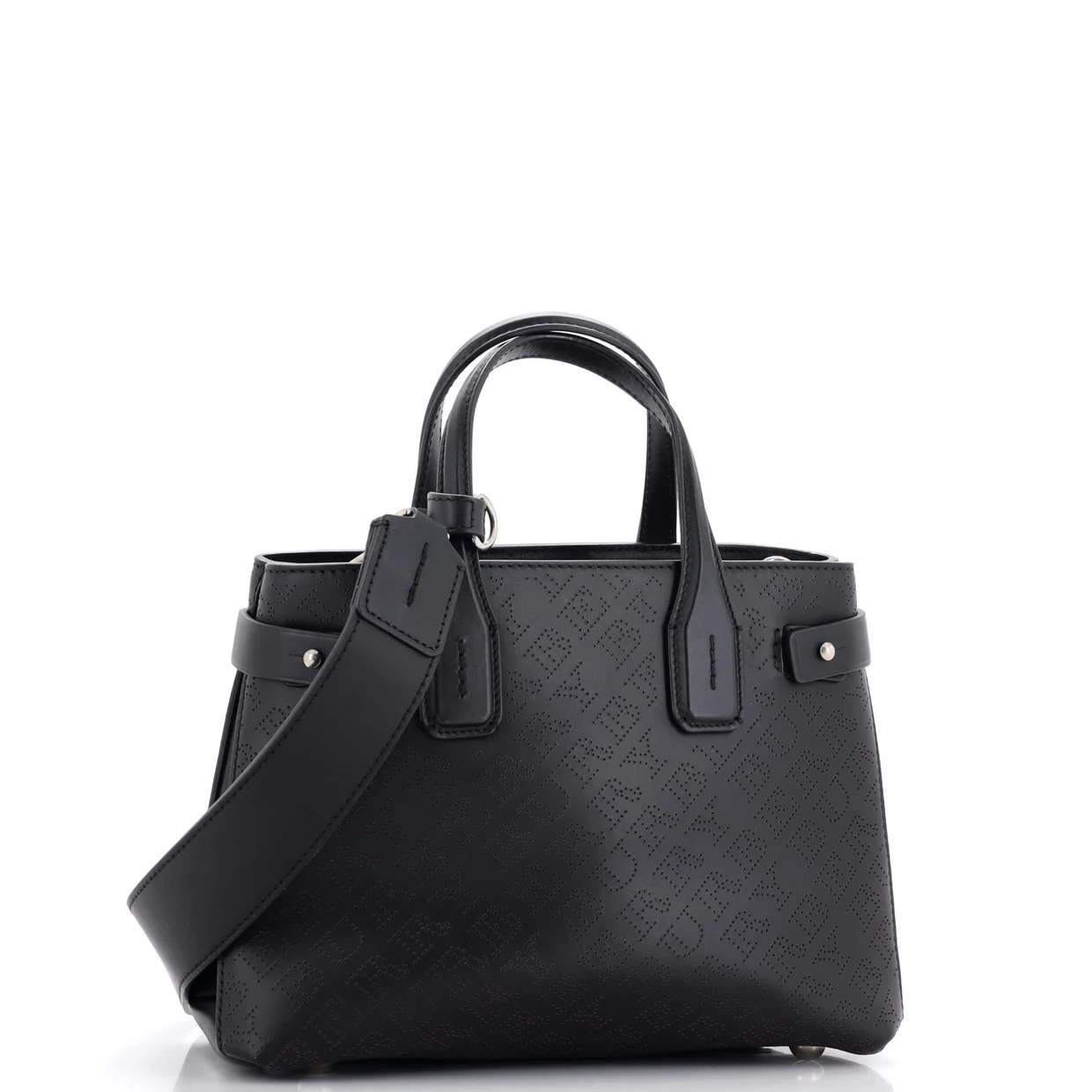 Banner NM Tote Perforated Leather Small - Deep Luxury