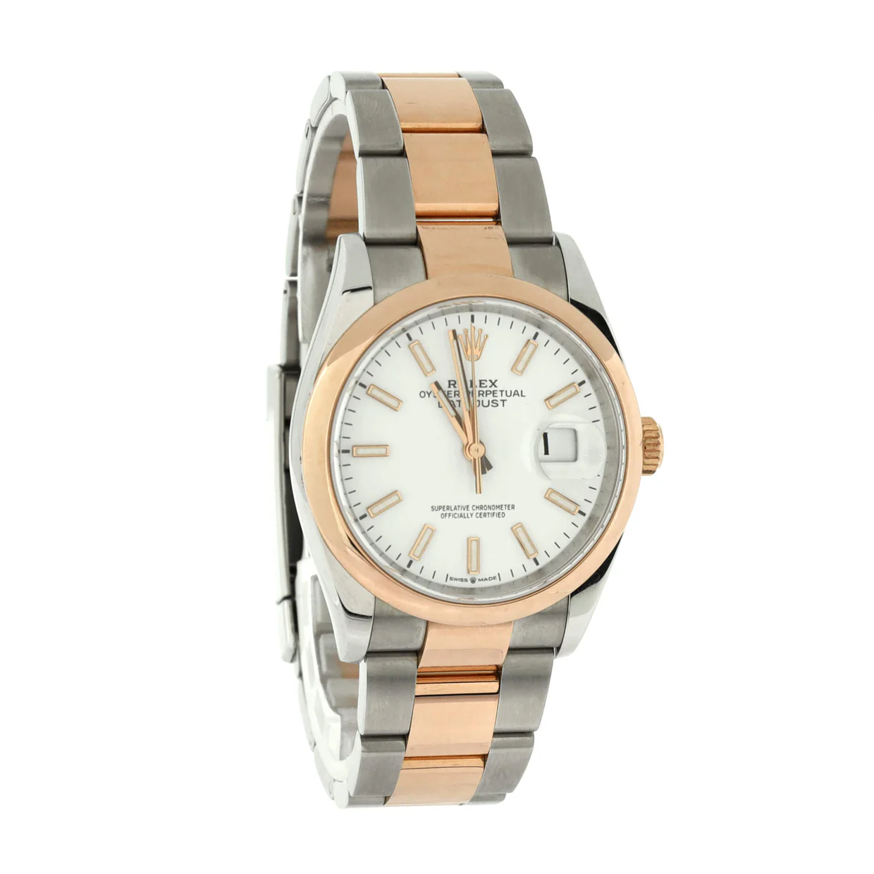 Oyster Perpetual Datejust Automatic Watch Stainless Steel and Rose Gold 36 - Deep Luxury