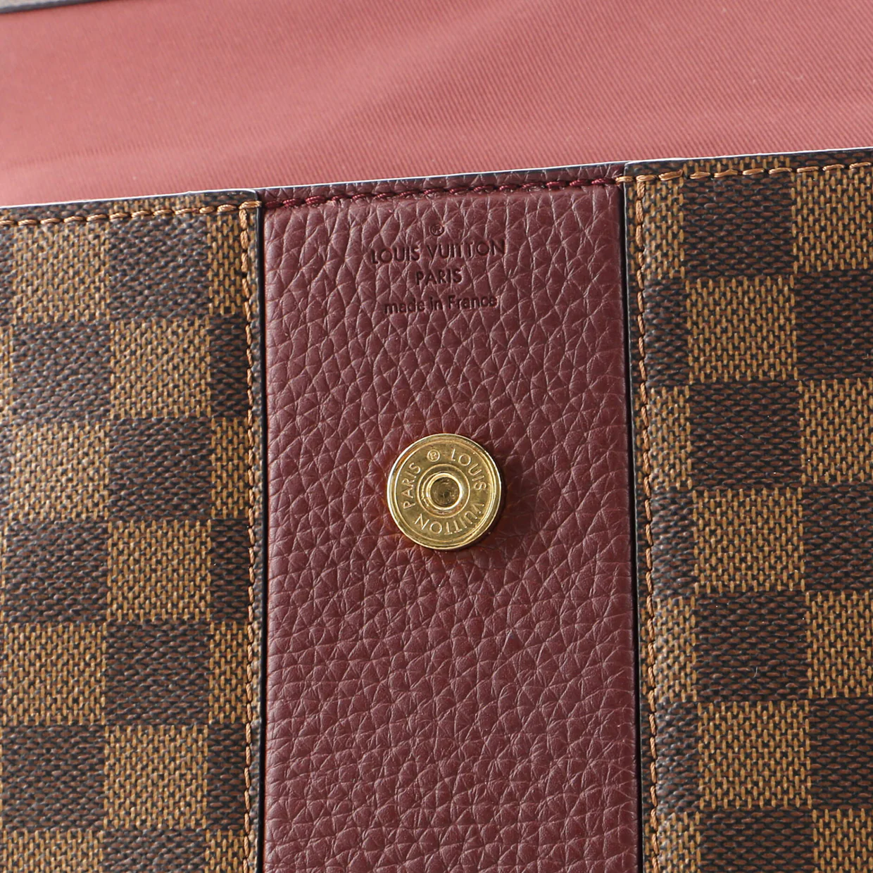 Bond Street Handbag Damier with Leather MM - Deep Luxury