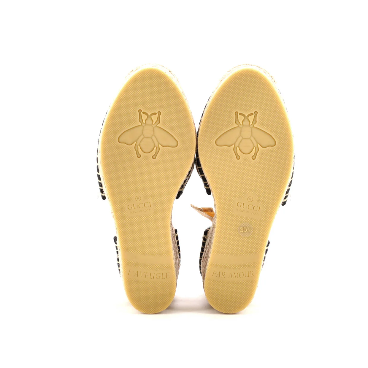 Women's GG Marmont Wedge Espadrilles Diagonal Quilted GG Canvas - Deep Luxury