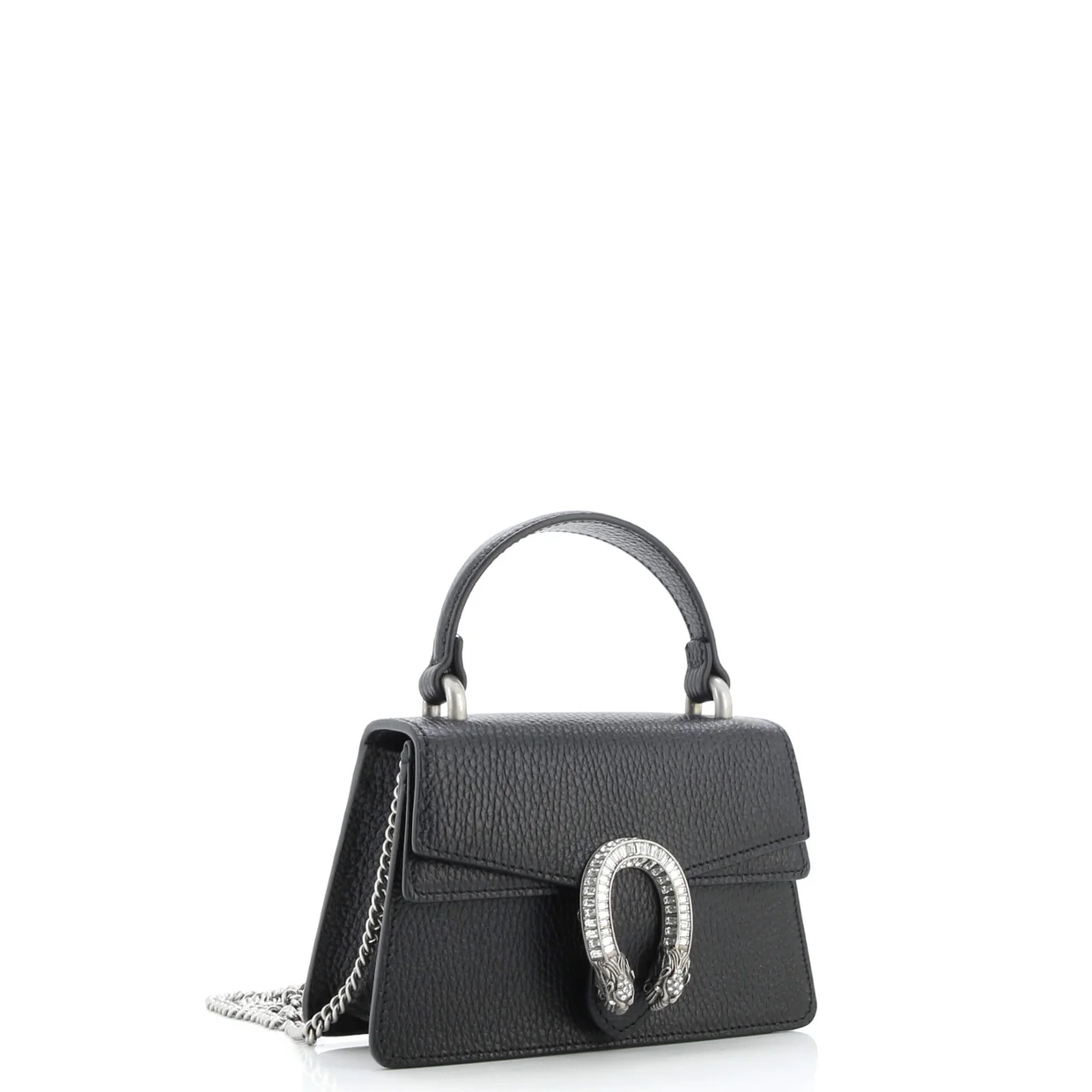 Dionysus Top Handle Bag Leather with Crystals Mini - Deep Luxury