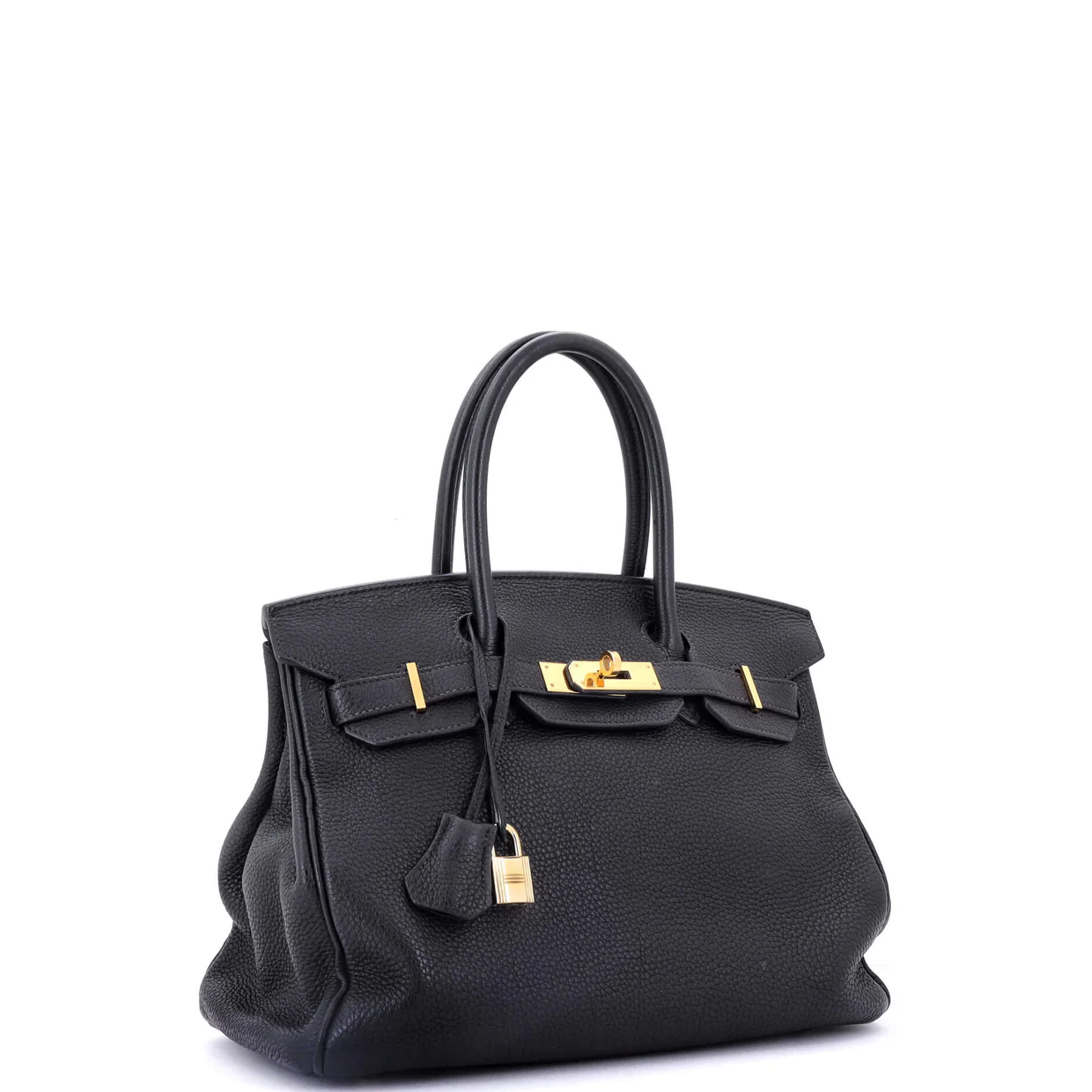 Birkin Handbag Noir Togo with Gold Hardware 30 - Deep Luxury