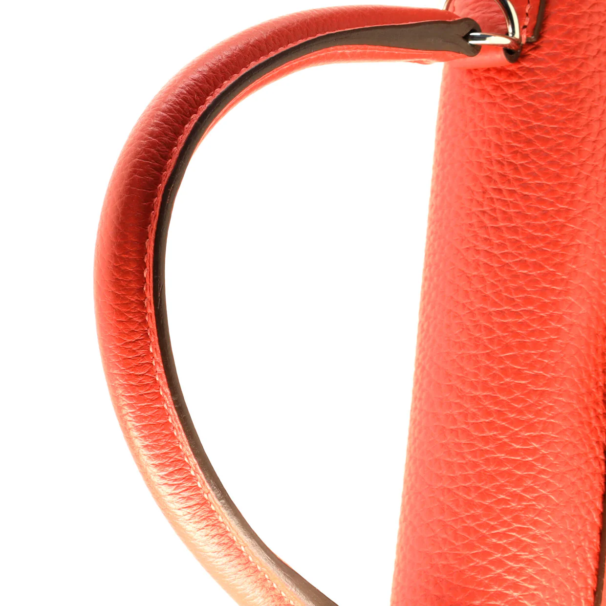 Kelly Handbag Rouge Pivoine Clemence with Palladium Hardware 28 - Deep Luxury