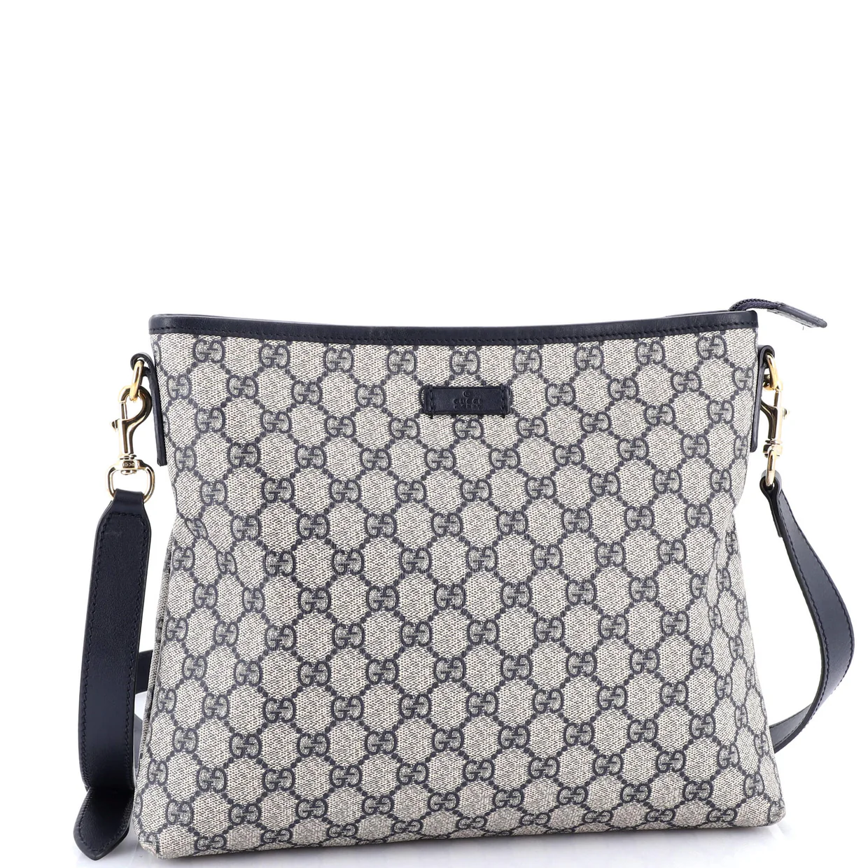 Flat Messenger Bag GG Canvas Medium - Deep Luxury