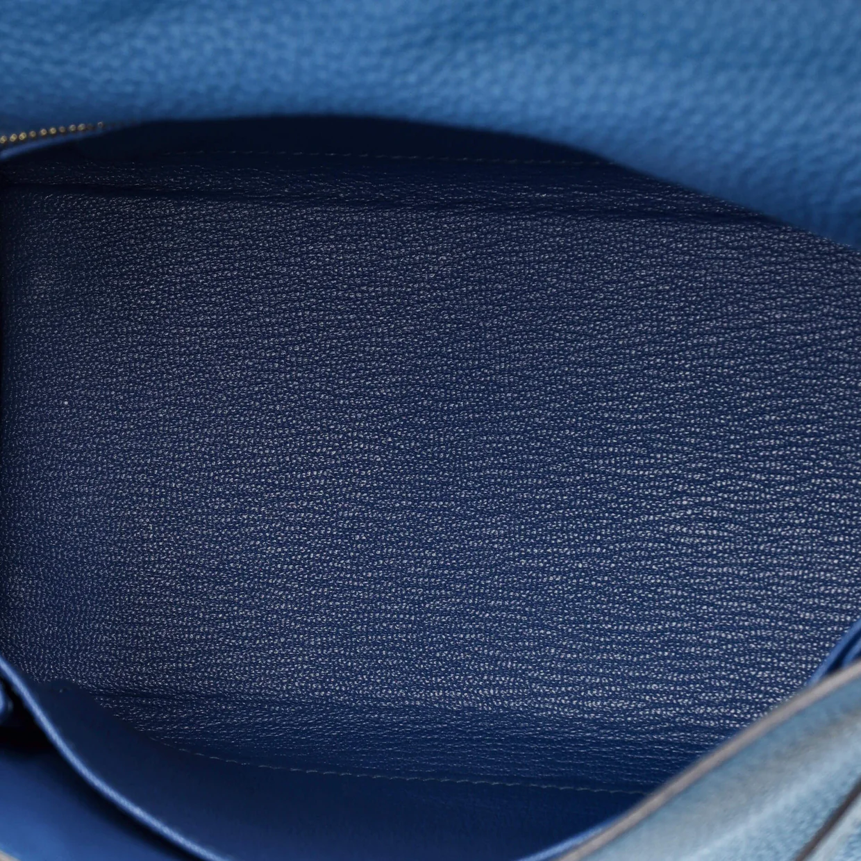 Kelly Handbag Bleu France Togo with Gold Hardware 25 - Deep Luxury