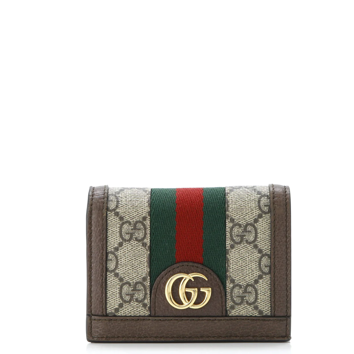 Ophidia Trifold Wallet GG Coated Canvas Compact - Deep Luxury