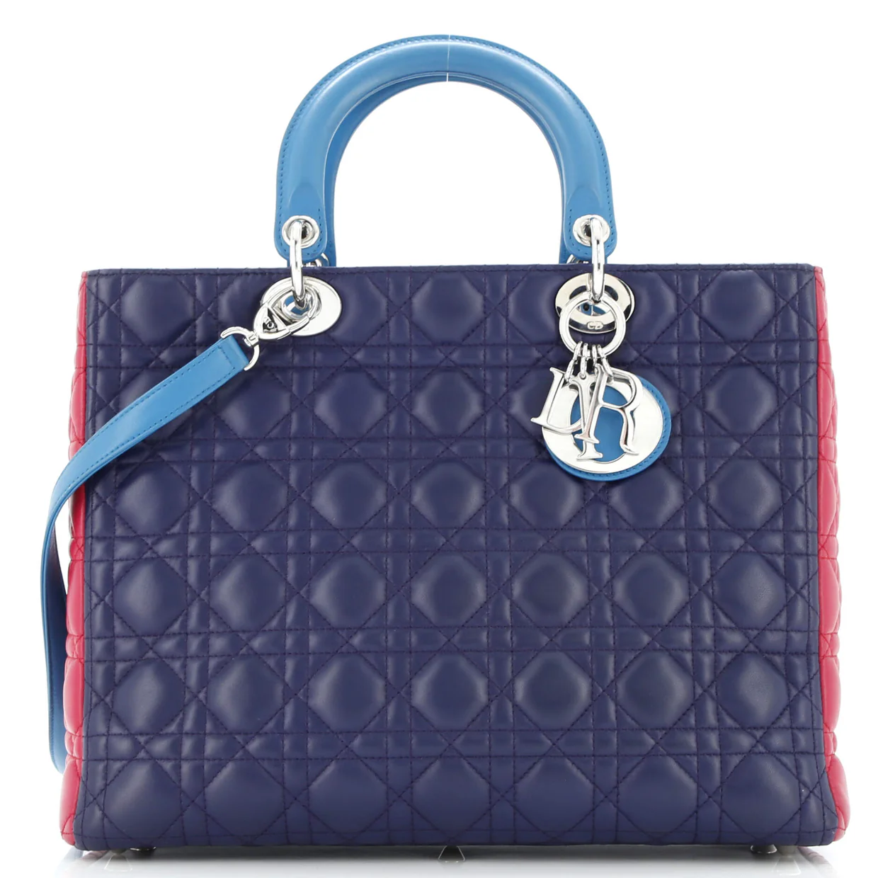 Lady Dior Bag Cannage Quilt Lambskin Large - Deep Luxury