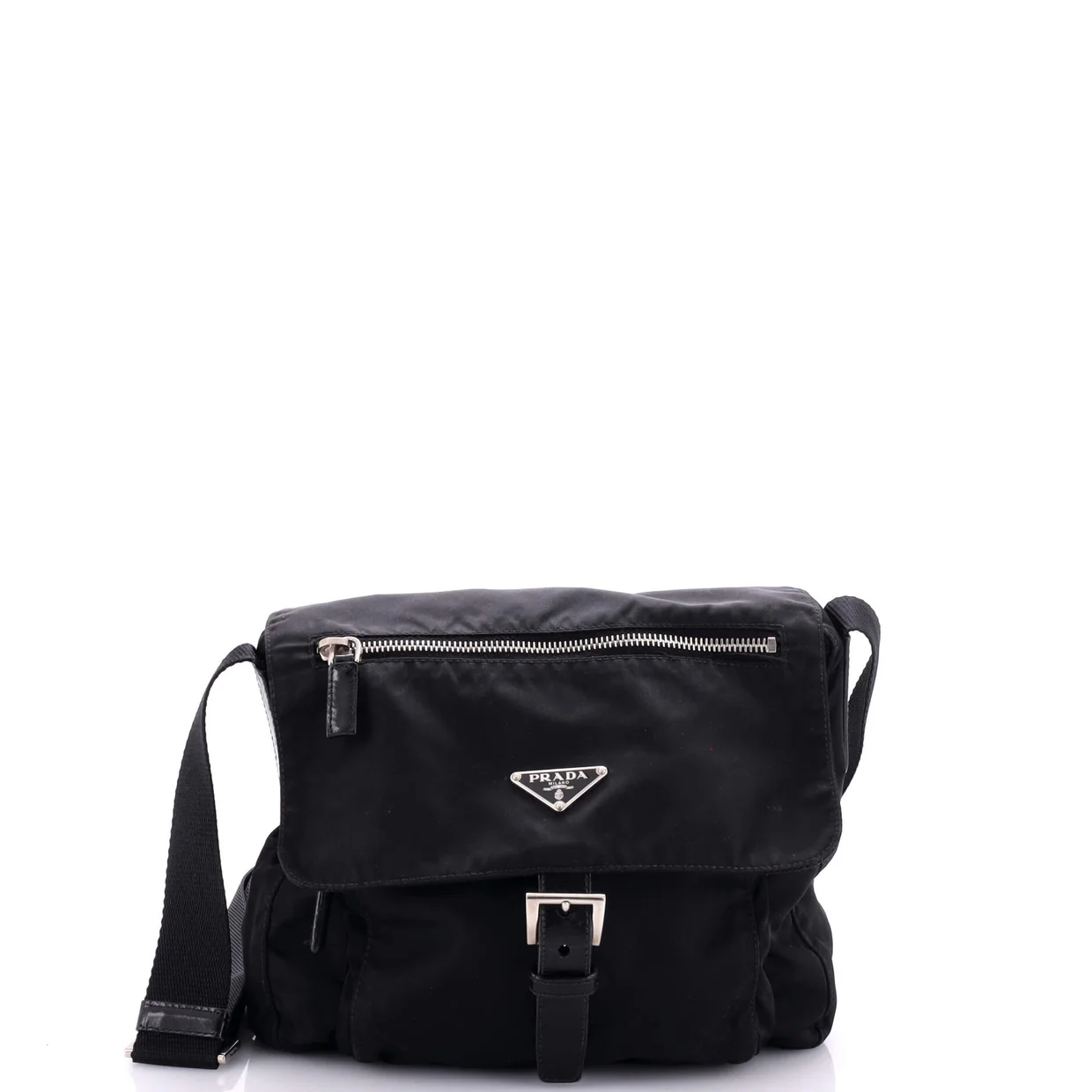 Buckle Messenger Bag Tessuto Small - Deep Luxury