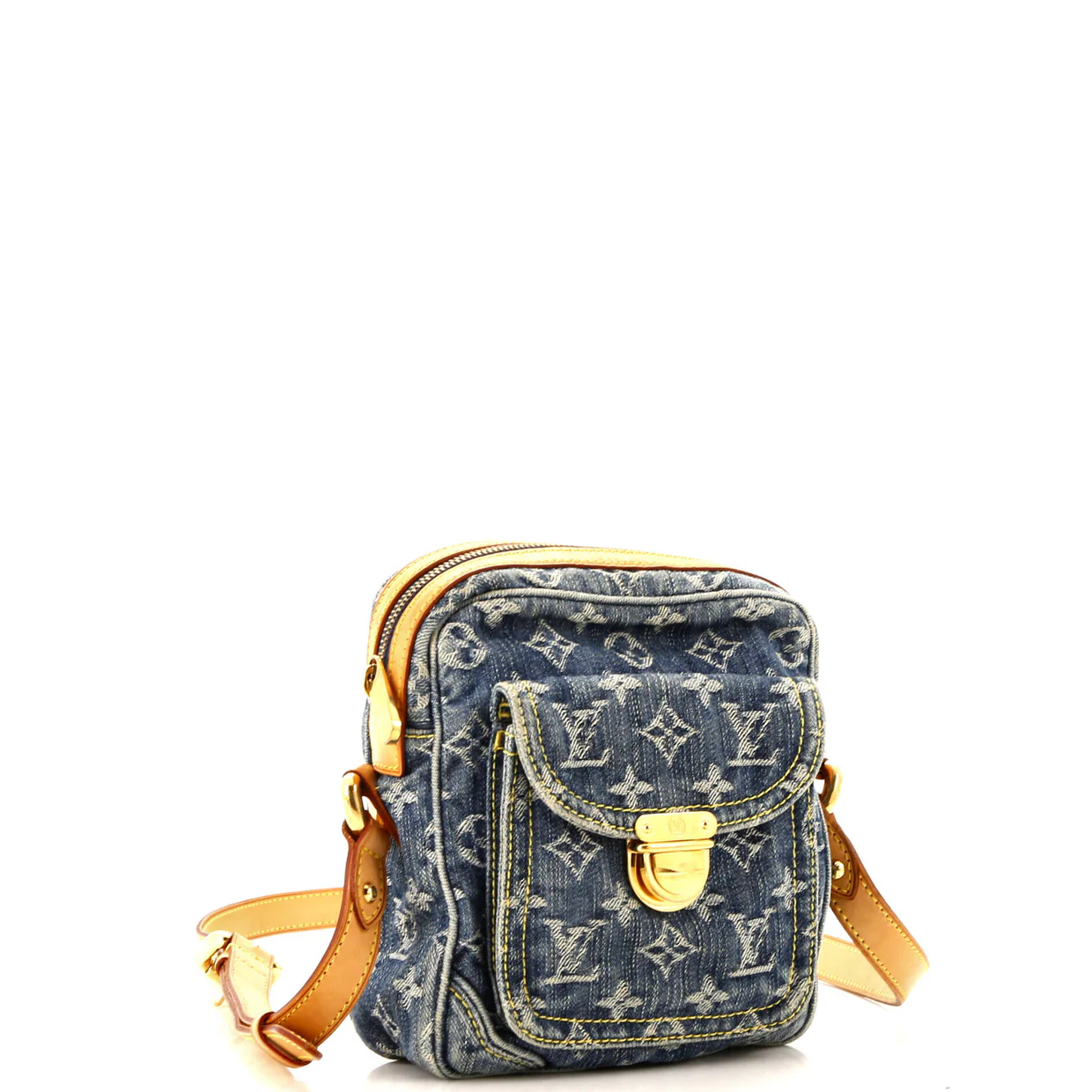 Camera Bag Monogram Denim - Deep Luxury