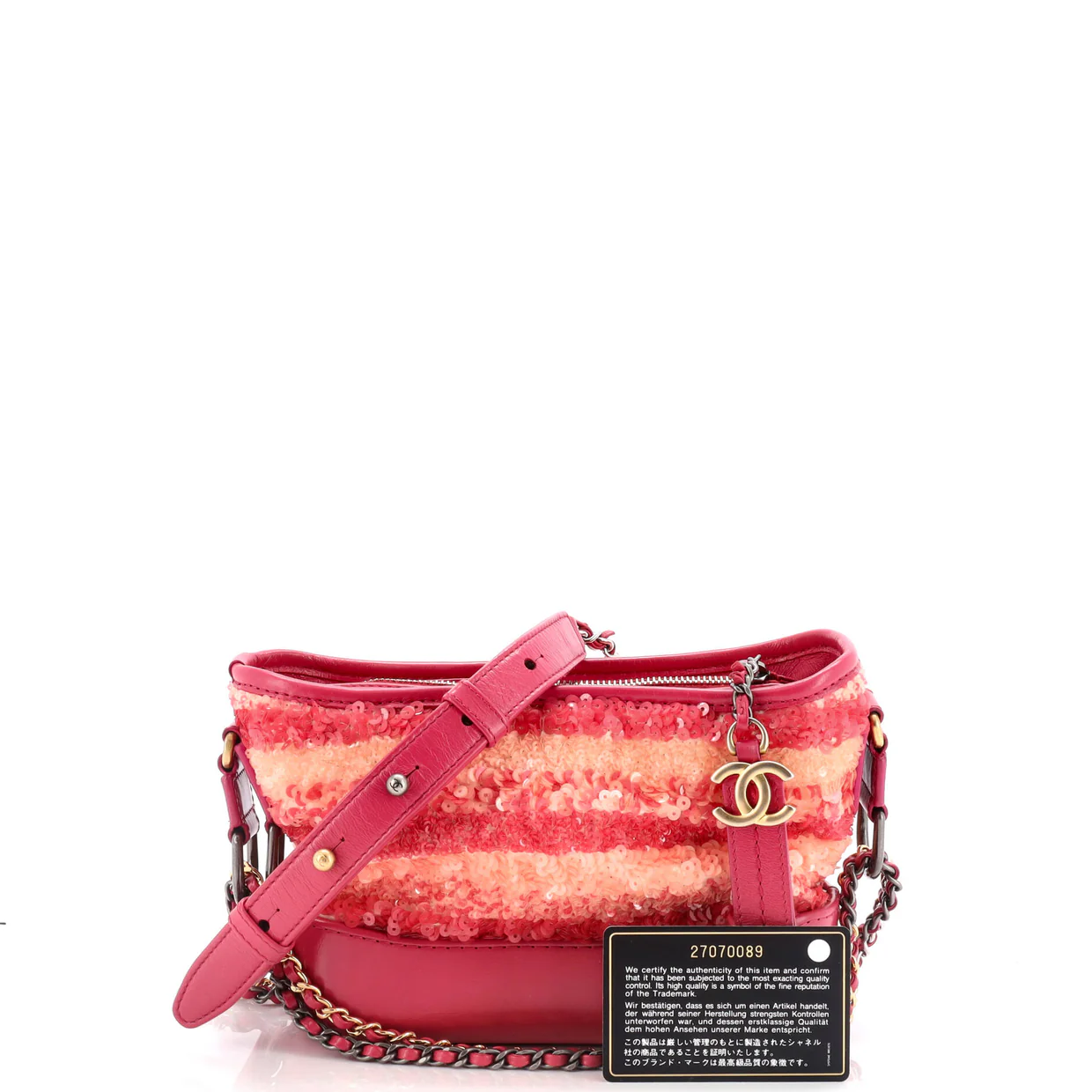 Gabrielle Hobo Sequins Small - Deep Luxury