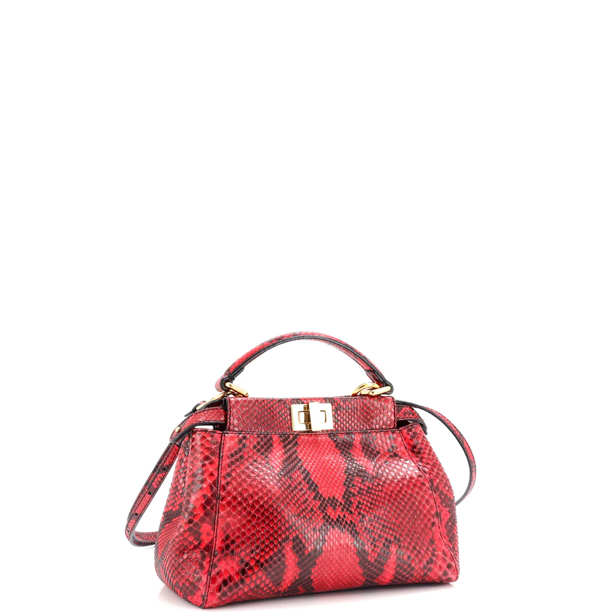 Peekaboo Bag Python Mini - Deep Luxury