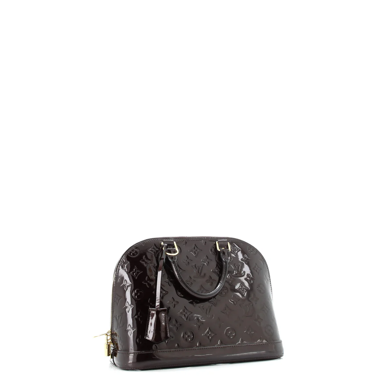 Alma Handbag Monogram Vernis PM - Deep Luxury