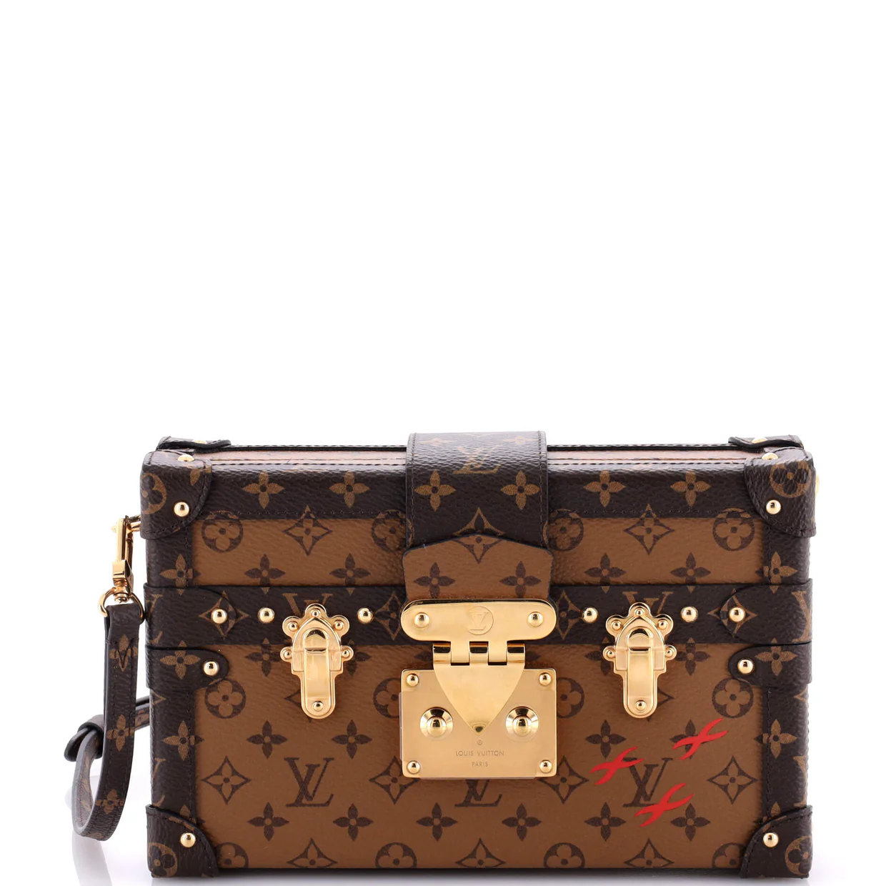 Petite Malle Handbag Reverse Monogram Canvas - Deep Luxury