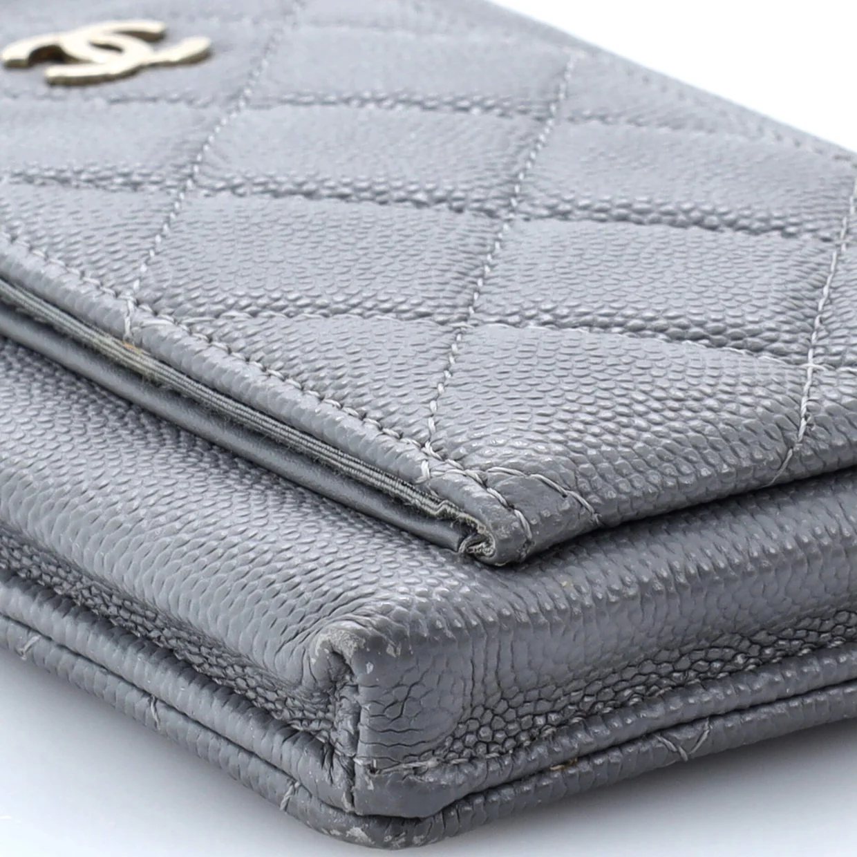 O Phone Holder Crossbody Bag Quilted Caviar - Deep Luxury